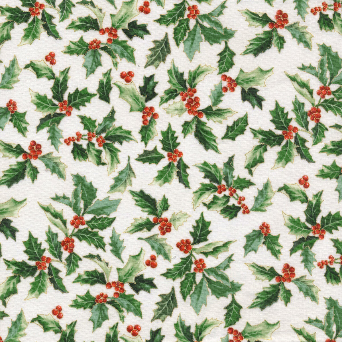 Christmas Splendor W7778-20G Natural Gold from Hoffman Fabrics | Shabby ...