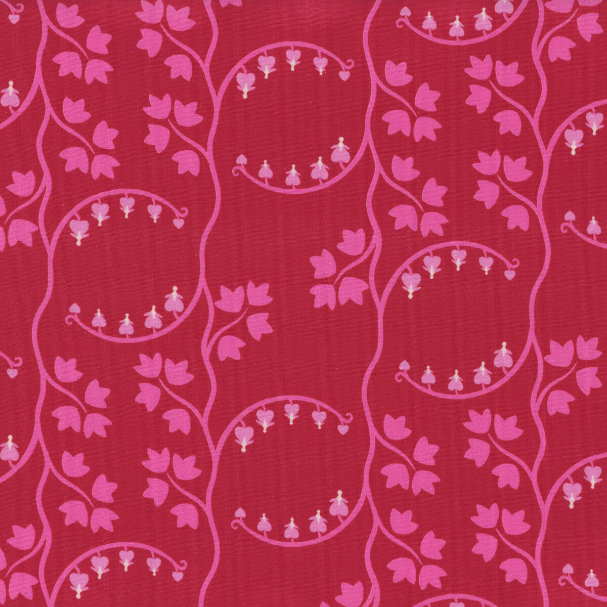Heart Nouveau A1312R Red by Eye Candy Quilts from Andover Fabrics
