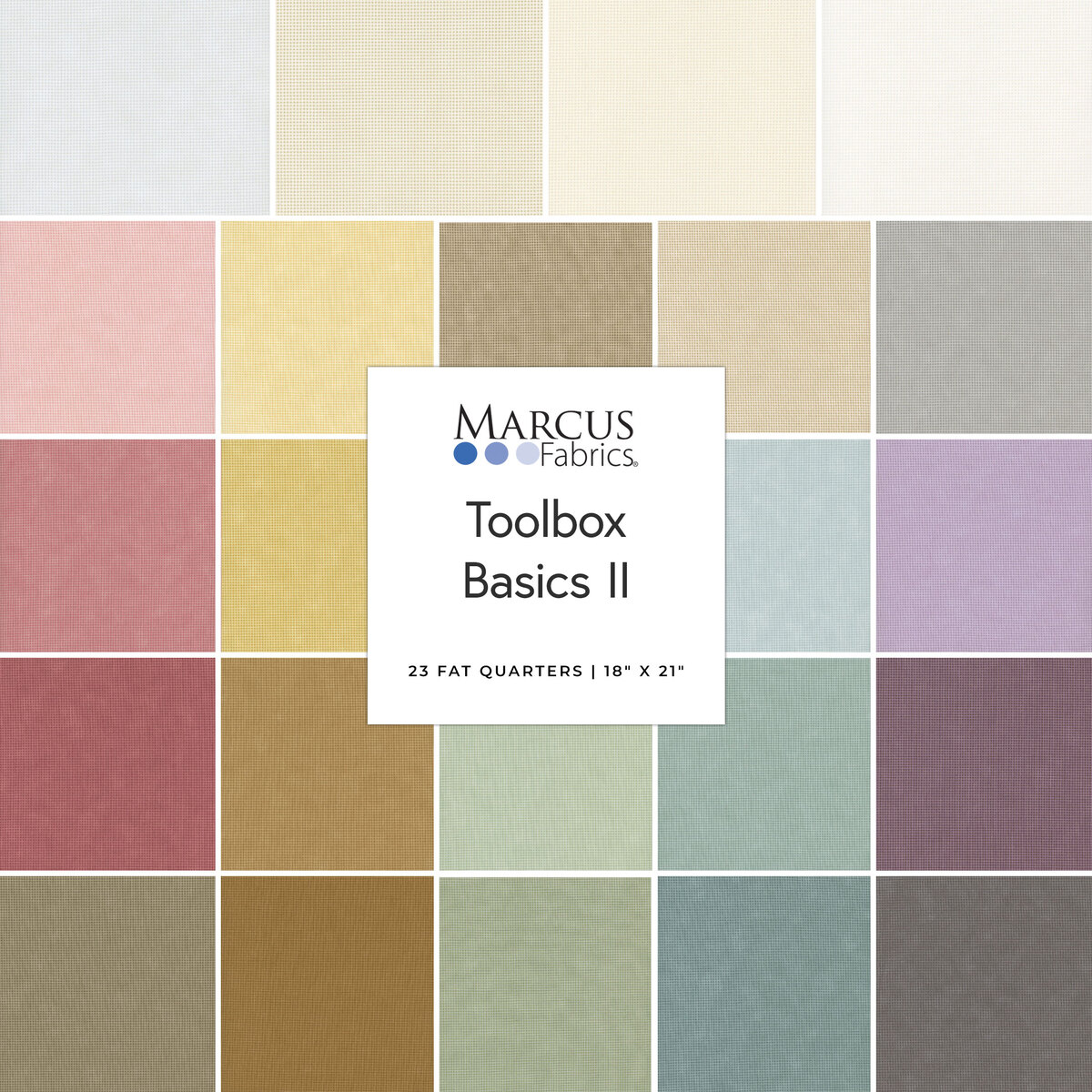 Toolbox Basics II 23 FQ Set by Dolores Smith from Marcus Fabrics