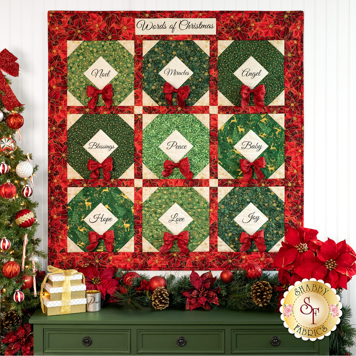 Christmas orders Holiday Green Child's Quilt