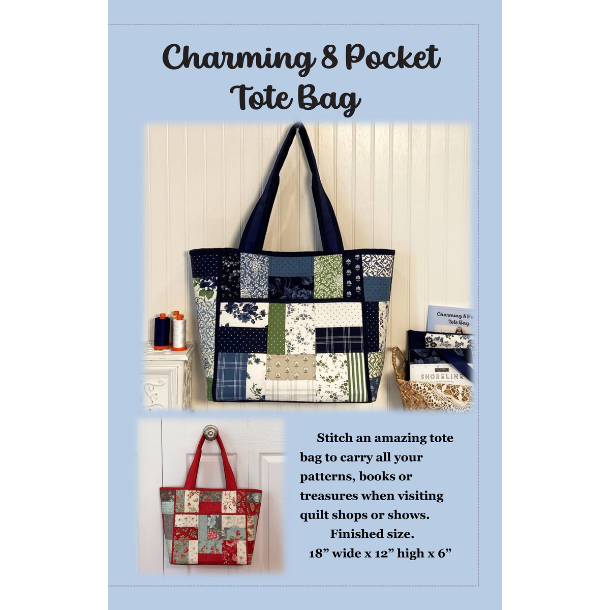 Charming 8 Pocket Tote Bag Pattern