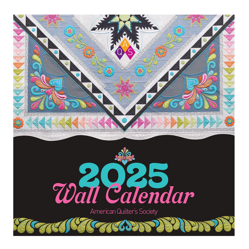 2025 American Quilter's Society Wall Calendar Shabby Fabrics