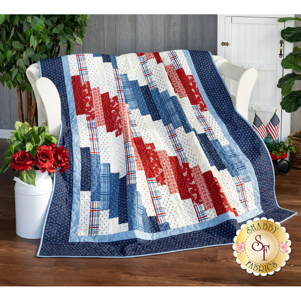 Standing Strong Quilt Kit - America the Beautiful | Shabby