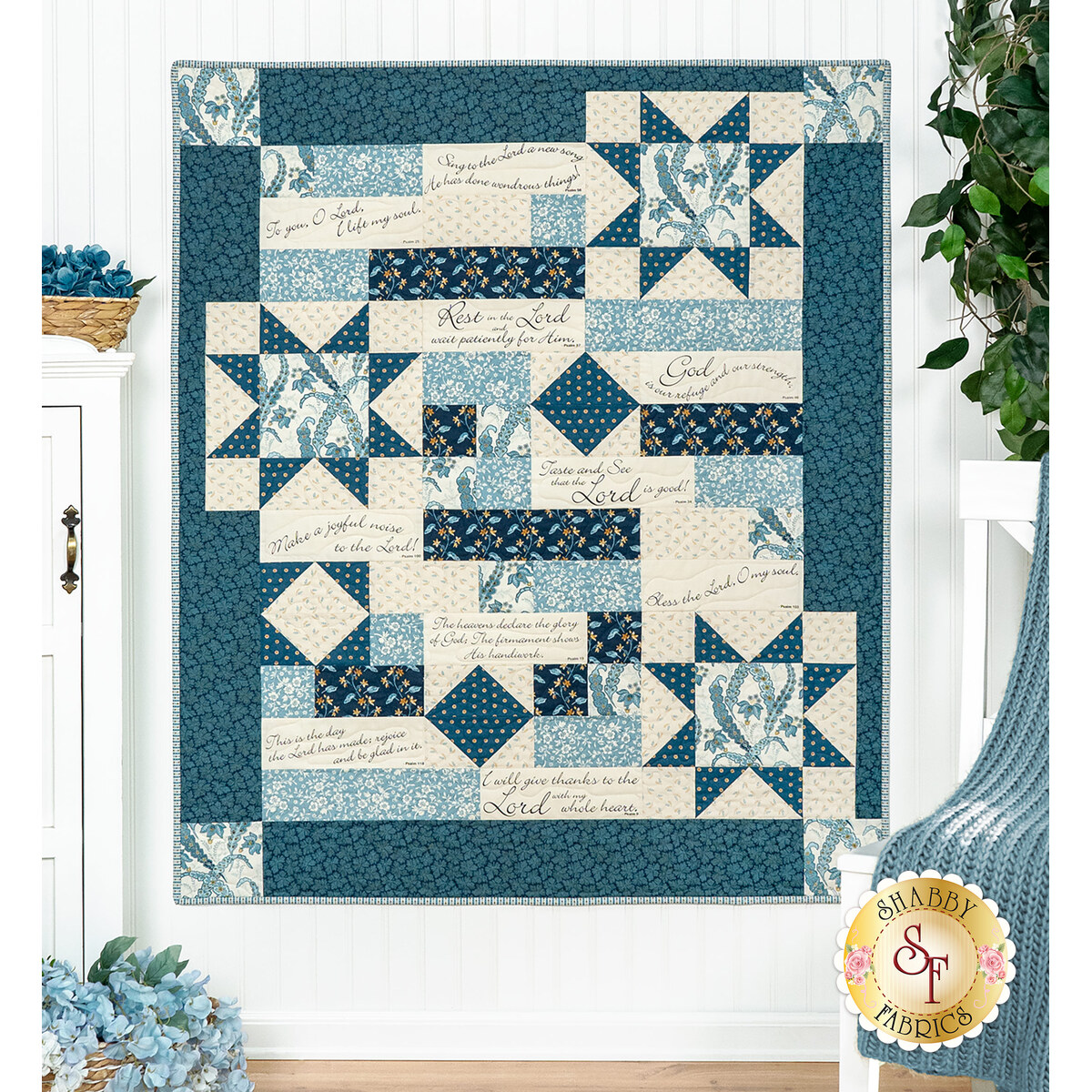 Comfort of Psalms Quilt Kit - Beach House | Shabby Fabrics