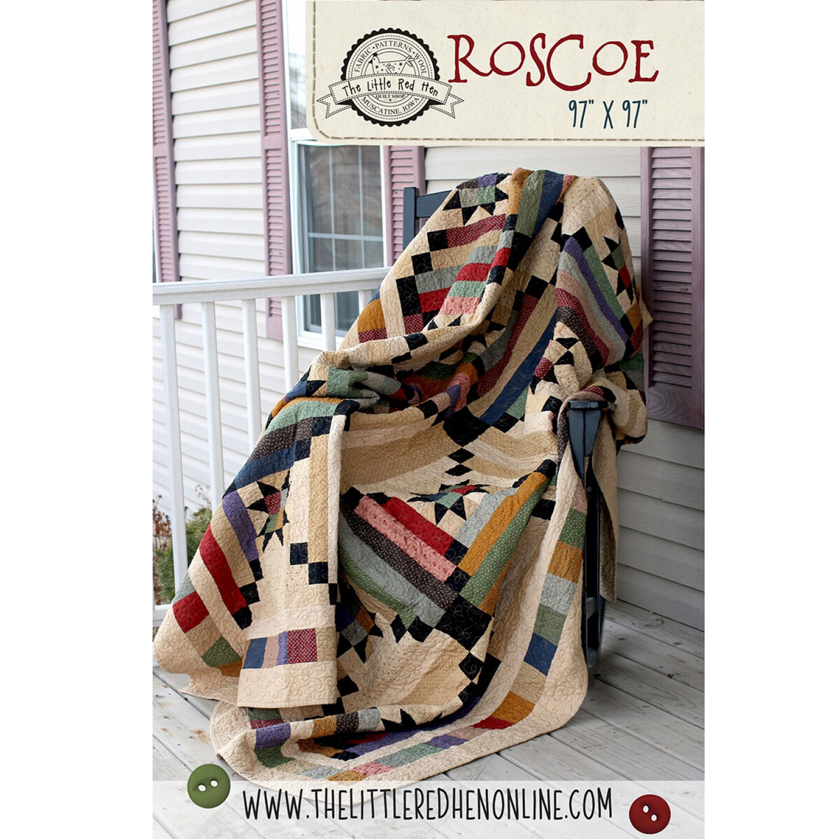 Roscoe Quilt Pattern | Shabby Fabrics