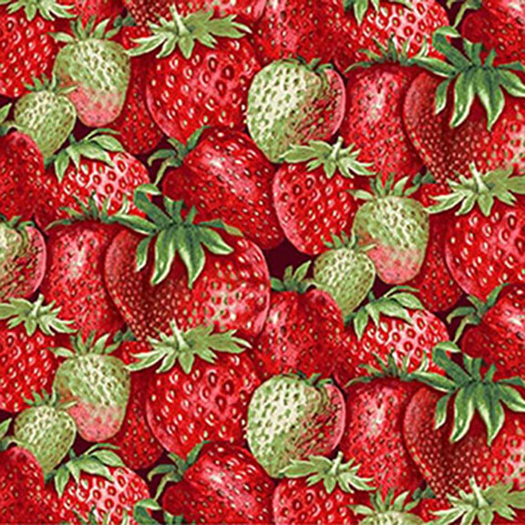 Berry Besties 2260-86 Red/Green Packed Strawberries by