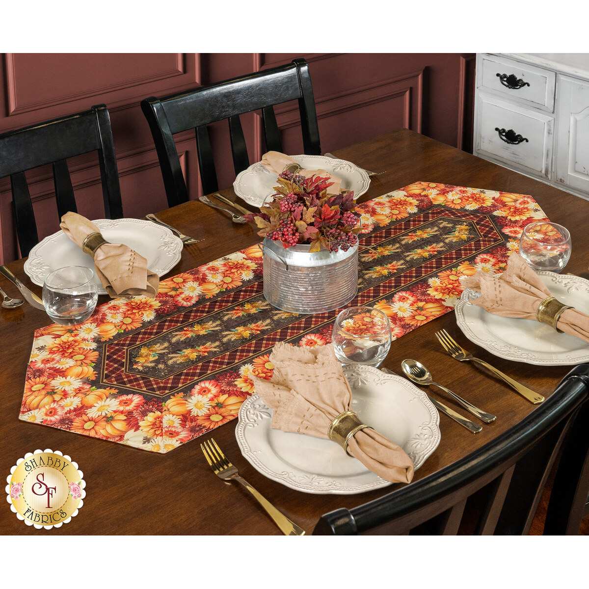 Easy Striped Table Runner Kit - Gather With A Grateful Heart