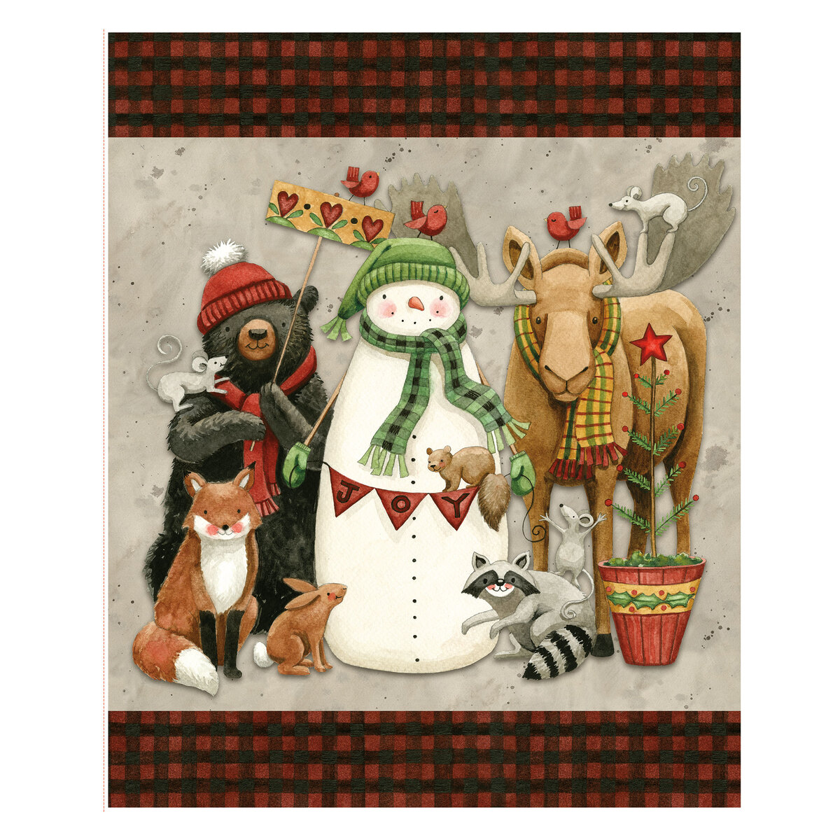 Northern Christmas P17837-PANEL by Teresa Kogut for Riley Blake