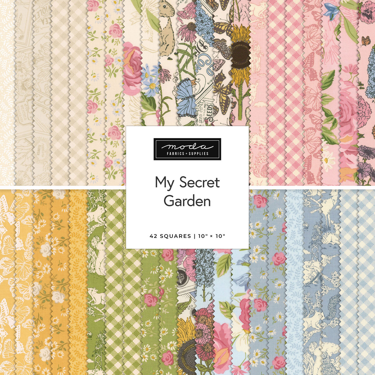 My Secret Garden Layer Cake Stacy Iest Hsu for Moda Fabrics 