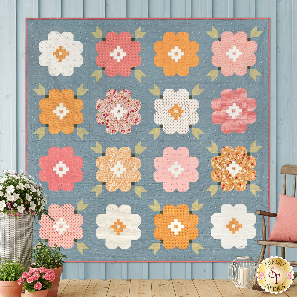 Vintage Blooms Quilt Kit | Shabby Fabrics