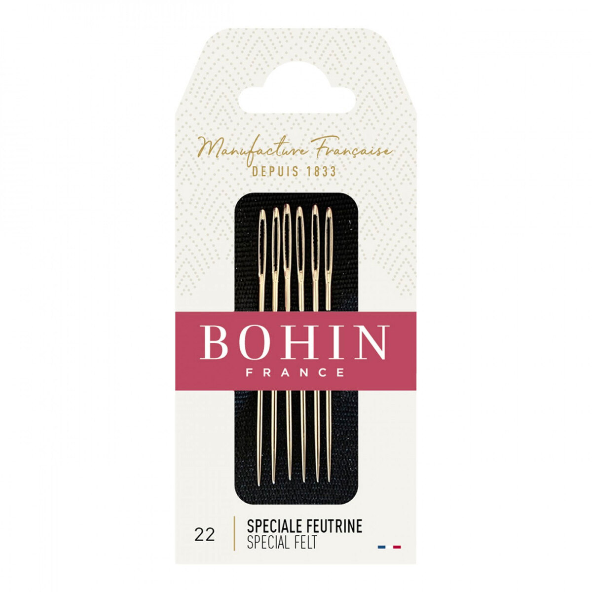 Bohin Special Felt Needles - Size 22 6ct | Shabby Fabrics