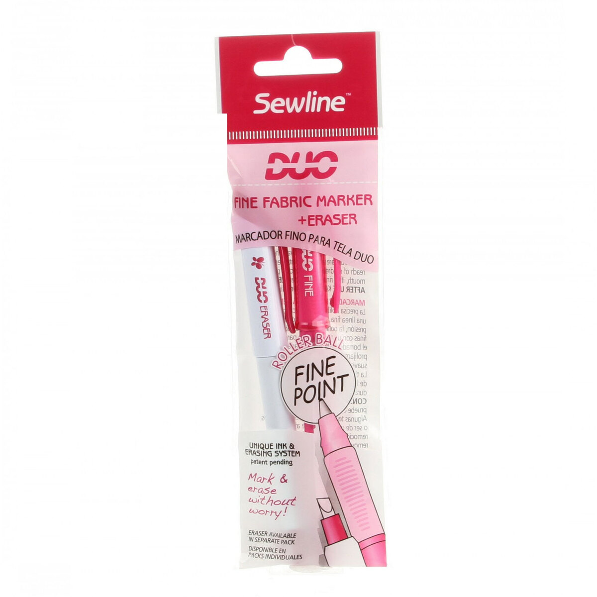 Sewline Duo Fine Fabric Marker and Eraser Sewline Duo Fine Fabric Marker and Eraser