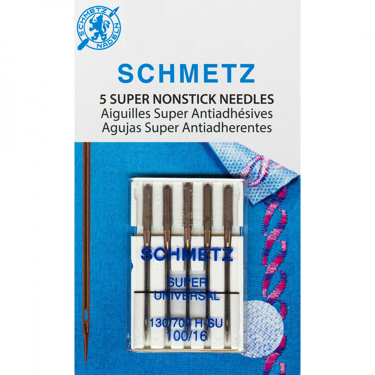 Size 100/16 - Schmetz Super Nonstick Needles