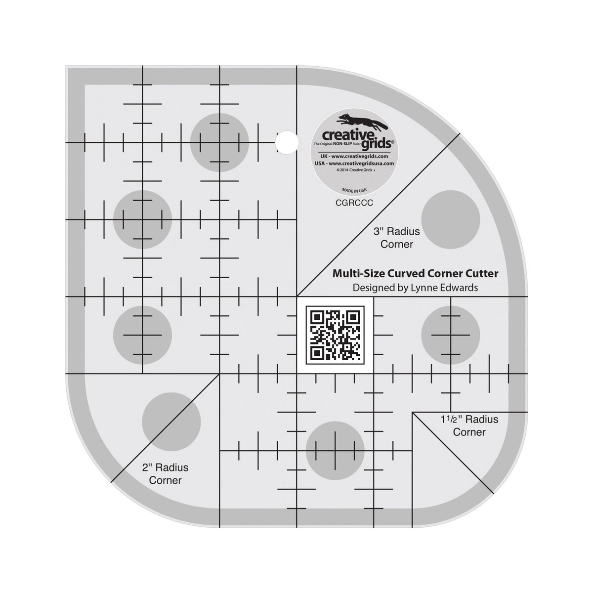 Creative Grids Curved Corner Cutter Quilt Ruler – Sallie Tomato