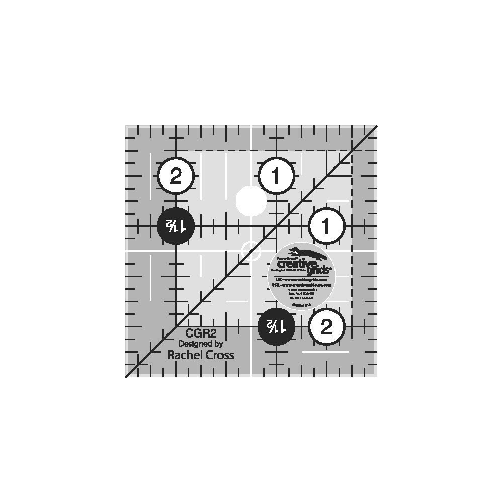 Creative Grids 2-1/2 Square Quilt Ruler - #CGR2