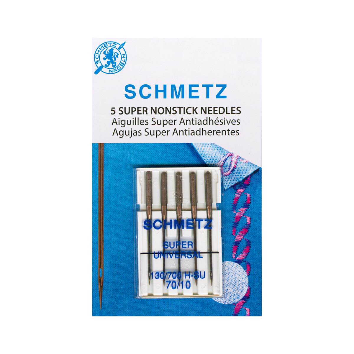 Schmetz Universal Machine Needle Sizes 70/10 to 100/16, 10 count