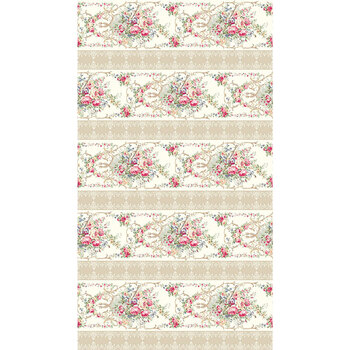 Rose Garden 2410-12A by Quilt Gate Fabrics