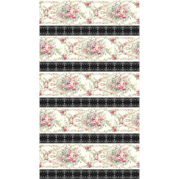 Rose Garden 2410-12E by Quilt Gate Fabrics