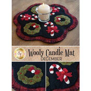  Wooly Candle Mat - December - Wool Kit