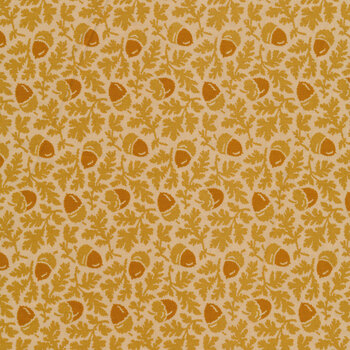 Acorn Harvest 9798-L Honey Acorns by Andover Fabrics REM