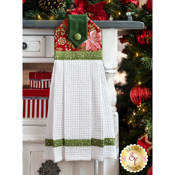 Hanging Towel Kit - Naughty or Nice - Red