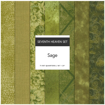 Seventh Heaven  7 FQ Set - Sage