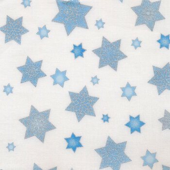 Stars of Light 19955-1 White by Robert Kaufman Fabrics