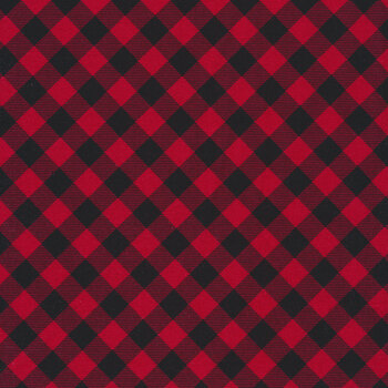 Priscilla's Pretty Plaids 9300-89 Red and Black Buffalo Check by Henry Glass Fabrics