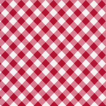 Priscilla's Pretty Plaids 9300-8 Red and White Buffalo Check by Henry Glass Fabrics