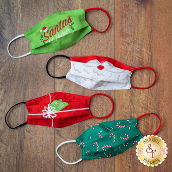 Safety First Holiday Edition Face Mask Panel by Stacy Iest Hsu for Moda Fabrics