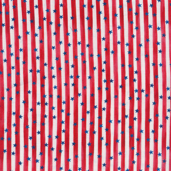 Land That I Love 9709-REDX-D Stars And Stripes Forever by Michael Miller Fabrics