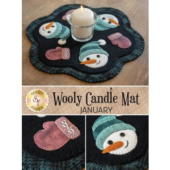  Wooly Candle Mat - January - Wool Kit