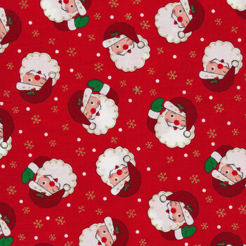 Vintage Holidays CM9639-REDX-D by Michael Miller Fabrics REM