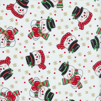 Vintage Holidays CM9643-WHIT-D by Michael Miller Fabrics
