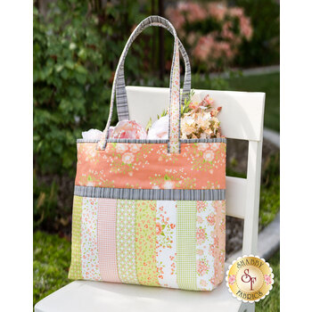 Quilt As You Go Sophie Tote Kit - Apricot & Ash