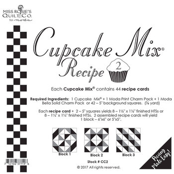 Miss Rosie's Quilt Co - Cupcake Mix Recipe 2 - 44ct