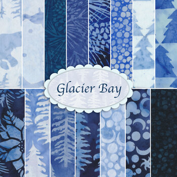 Glacier Bay  15 FQ Set by Island Batik
