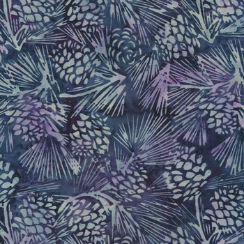 Plum Pudding 122013486 Pinecone Dark Iris by Island Batik