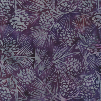Plum Pudding 122013425 Pinecone Violet by Island Batik