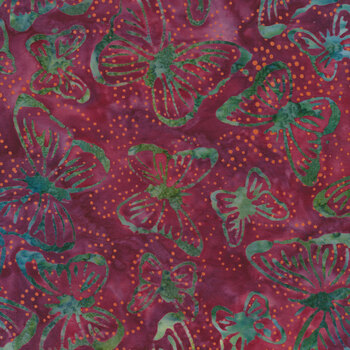 Sunny Day Batiks 4358-23 Raspberry by Moda Fabrics