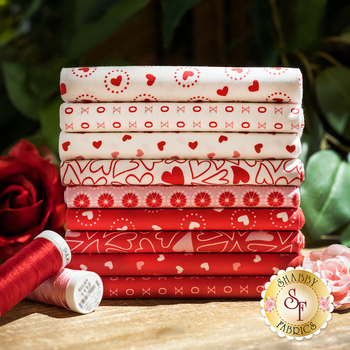 Holiday Essentials - Love  9 FQ Set by Stacy Iest Hsu for Moda Fabrics