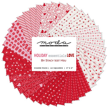 Holiday Essentials - Love  Charm Pack by Stacy Iest Hsu for Moda Fabrics