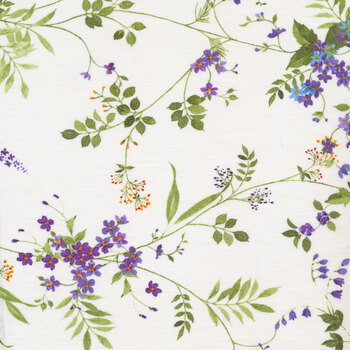 Flower Shop Y3300-27 Purple by Clothworks