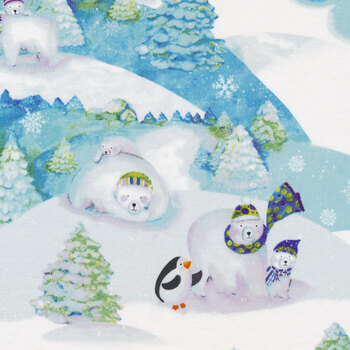 Snowville Y3277-98 Sky by Clothworks