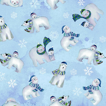 Snowville Y3278-29 Light Blue by Clothworks