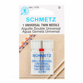Schmetz Universal Twin Machine Needle - Size 3.0/90 - 1 count