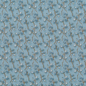 Bluebird 9176-B1 Sapphire Buds by Edyta Sitar for Andover Fabrics
