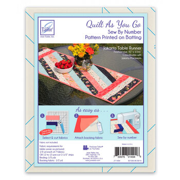 Quilt As You Go Pre-Printed Batting - Jakarta Table Runner