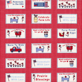 Prairie Days 2990-11 Prairie Red by Bunny Hill Designs for Moda Fabrics