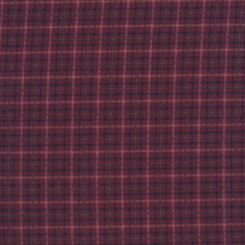 Scrappenstance 2-Ply Flannel F9792-55 Plum by Kim Diehl for Henry Glass Fabrics